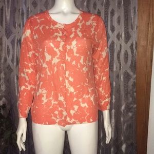 J Crew Silk and Linen Cardigan